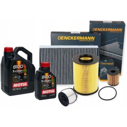 6L MOTUL 5W30 OLEJ + ZESTAW FILTRÓW C-MAX KUGA FOCUS III 2.0TDCI
