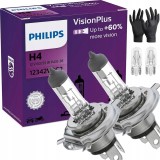 PHILIPS ŻARÓWKA H4 12V/60/55W P43T-38 +60% PHILIPS VISIONPLUS KPL 2 SZT.