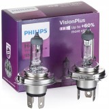 PHILIPS ŻARÓWKA H4 12V/60/55W P43T-38 +60% PHILIPS VISIONPLUS KPL 2 SZT.
